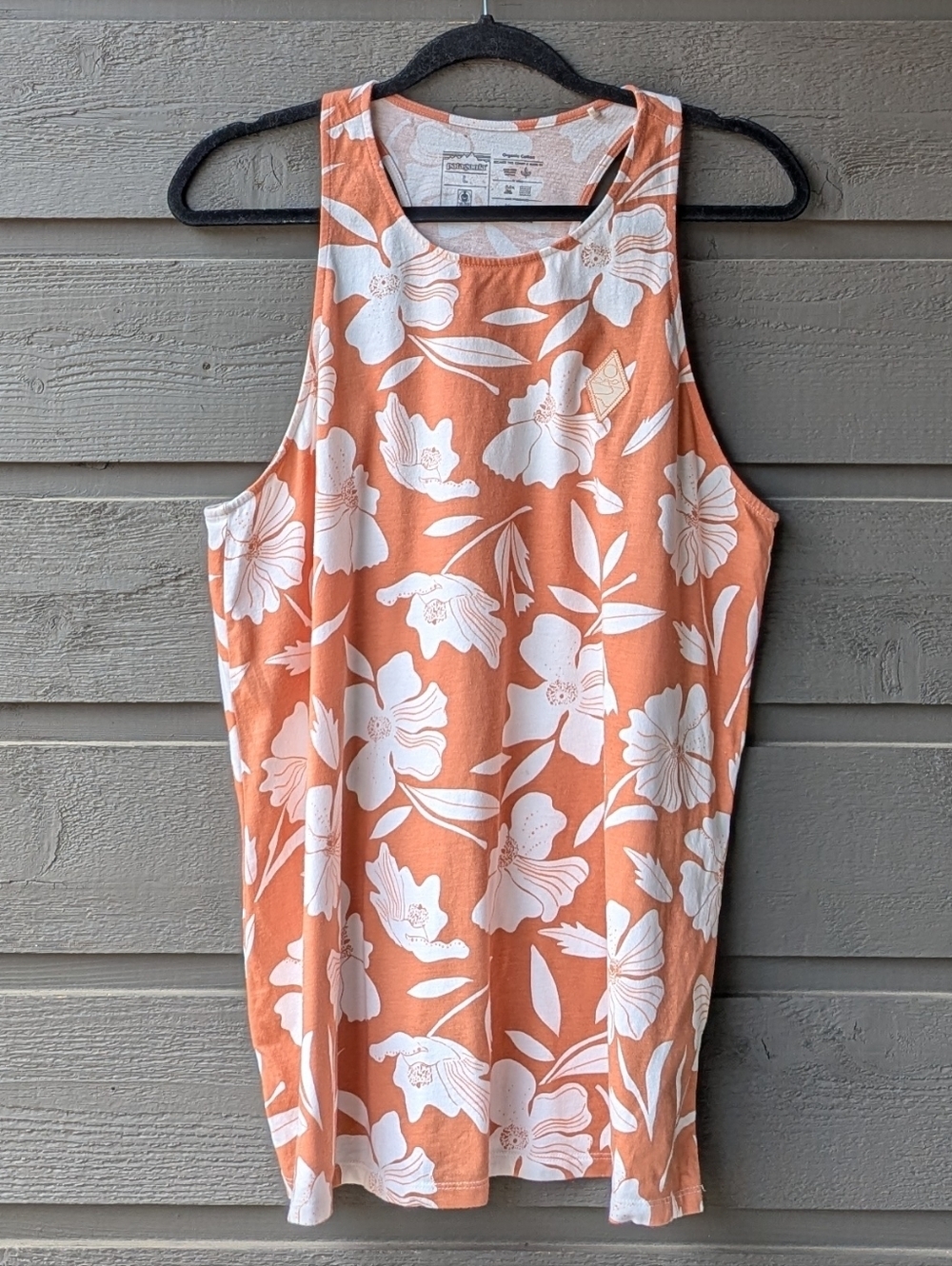 Patagonia Floral W's Wander Crest Organic High-Neck Tank Size Large 37566